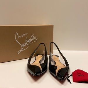 Louboutin V Deck Black 38.5